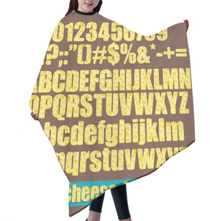 Personality  Cheese Font Hair Cutting Cape