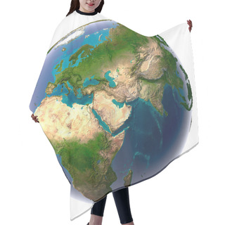 Personality  Realistic Planet Earth With Natural Water Hair Cutting Cape
