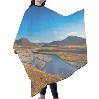 Personality  Colorful Autumn Tundra And River Amguema Arctic Circle, Russia Hair Cutting Cape