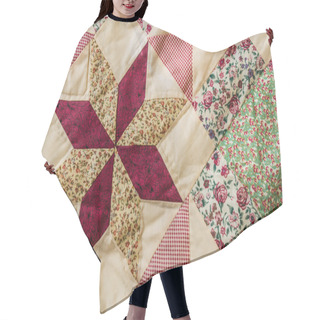 Personality  Patchwork Quilt Hair Cutting Cape