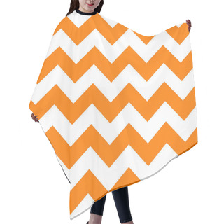 Personality  Zig Zag Halloween Pattern. Abstract Chevron Lines Hair Cutting Cape
