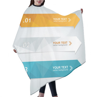 Personality  Vector Colorful Text Box Hair Cutting Cape