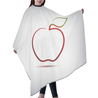 Personality  Apple Logo Hair Cutting Cape