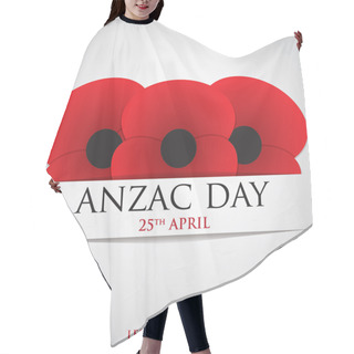 Personality  ANZAC (Australia New Zealand Army Corps) Day Card In Vector Form Hair Cutting Cape