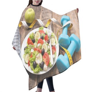 Personality  Diet Food Concept Hair Cutting Cape