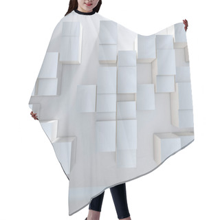 Personality  3D Render Of An Abstract Background With A Wall Of Extruding Cubes Hair Cutting Cape