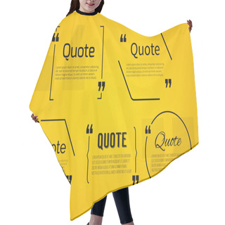 Personality  Quote Blanks With Text In Different Brackets Hair Cutting Cape