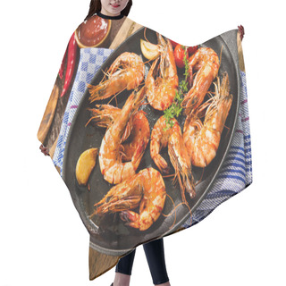 Personality  Fried King Prawns Hair Cutting Cape