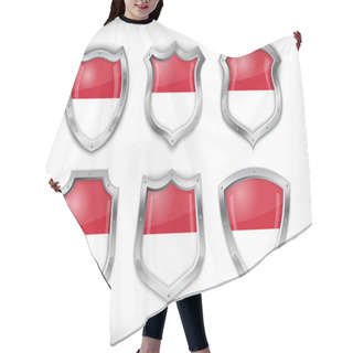 Personality  Indonesian Shield , Vector Illustration Hair Cutting Cape