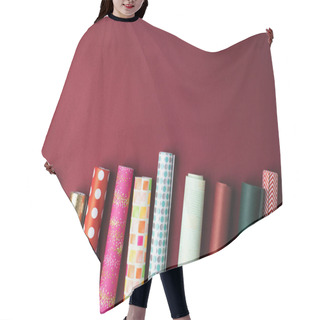 Personality  Rolls Of Wrapping Paper Hair Cutting Cape