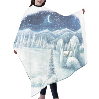 Personality  Christmas Winter Happy Scene Hair Cutting Cape
