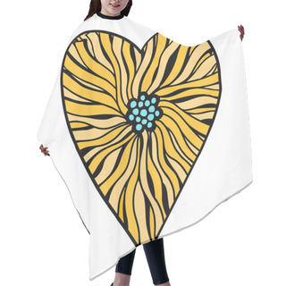 Personality  Heart Of Flowers Zentangle Pattern Hair Cutting Cape