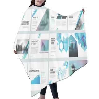 Personality  Business Presentation Templates Hair Cutting Cape