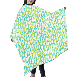 Personality  Hand Drawn Pattern Inspired By Tropical Fish Skin Hair Cutting Cape