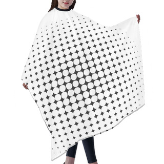 Personality  Halftone Dots - Vector Hair Cutting Cape