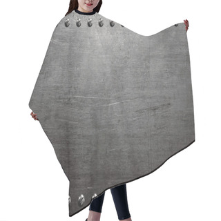 Personality  Riveted Metal Plate Hair Cutting Cape