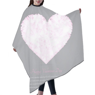 Personality  Glass Broken Heart. Vector Greeting Card For Valentine's Day. Hair Cutting Cape