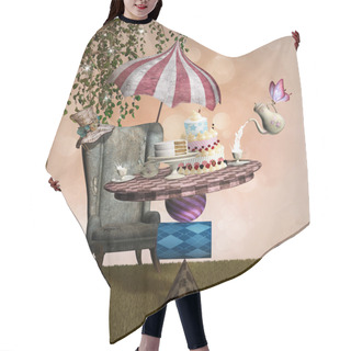 Personality  Mad Hatter Banquet Hair Cutting Cape