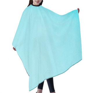 Personality  Top View Of White Polka Dots On Turquoise Background Hair Cutting Cape