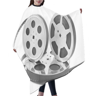 Personality  Old Film Strip On White Background Hair Cutting Cape