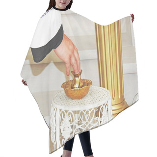 Personality  Ceremony Of A Christening. Hair Cutting Cape