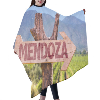 Personality  Mendoza Wooden Sign Hair Cutting Cape
