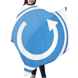 Personality  Circular Arrow, Roundabout Road Sign. Hair Cutting Cape