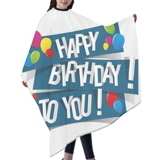 Personality  Happy Birthday Card Hair Cutting Cape
