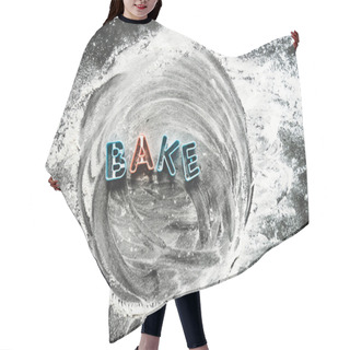 Personality  Baking Forms Stencil With Flour Hair Cutting Cape