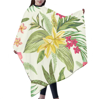 Personality  Seamless Exotic Pattern. Hair Cutting Cape