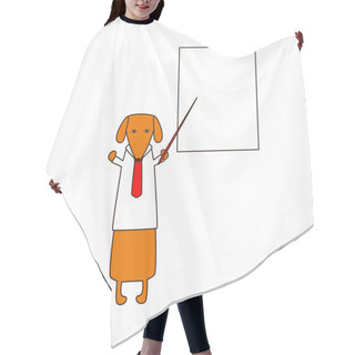 Personality  Dog With Pointer Hair Cutting Cape