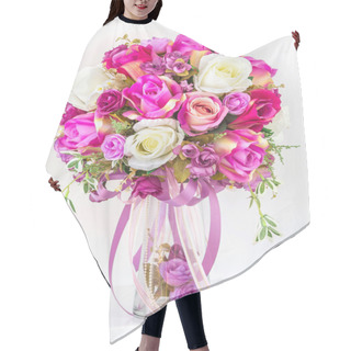 Personality  Bouquet Of Roses Hair Cutting Cape