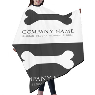 Personality  Dog Bone Logo Vector Hair Cutting Cape