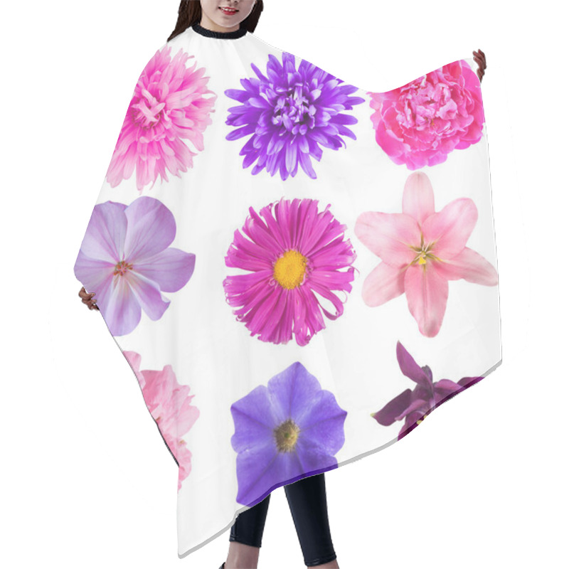 Personality  Flowers hair cutting cape