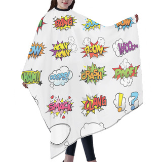 Personality  Comic Sound Effects Hair Cutting Cape
