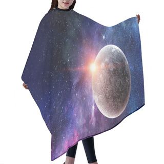 Personality  Pluto Planet. Mixed Media Hair Cutting Cape