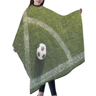 Personality  Soccer Ball On Grass Hair Cutting Cape