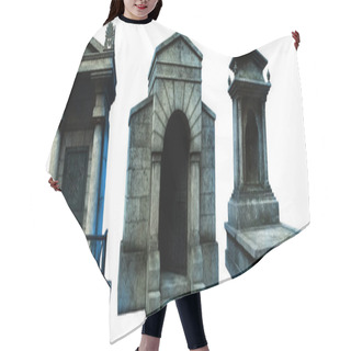 Personality  Crypts And Gravestone 3D Illustration Hair Cutting Cape