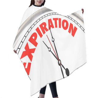 Personality  Expiration Clock Time Up Deadline Expiry Date 3d Illustration Hair Cutting Cape