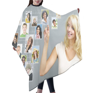 Personality  Social Networking Hair Cutting Cape