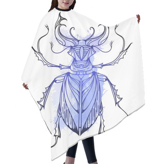 Personality  Hand Drawn Vintage Stag Beetle   Hair Cutting Cape