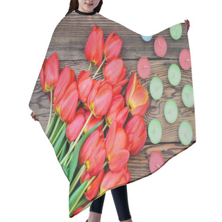 Personality  Tulips And Candles Hair Cutting Cape