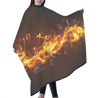 Personality  Fiery Music Hair Cutting Cape