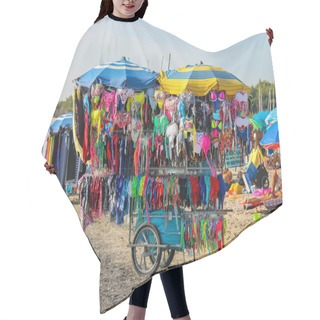 Personality  Shopping Tray With Swimming Suits On The Beach. Vada, Italy Hair Cutting Cape