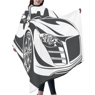 Personality  Sport Car Isolated Hair Cutting Cape