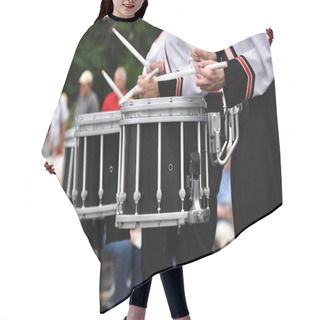Personality  Drummers Playing Snare Drums In Parade Hair Cutting Cape