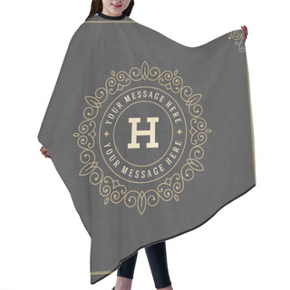 Personality  Luxury Logo Template Hair Cutting Cape