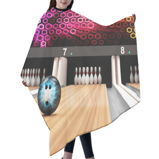 Personality  Bowling Ball Rolling Hair Cutting Cape