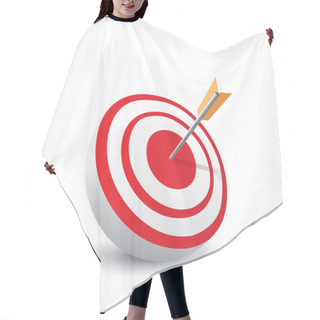 Personality  Target With Arrow In Center Hair Cutting Cape