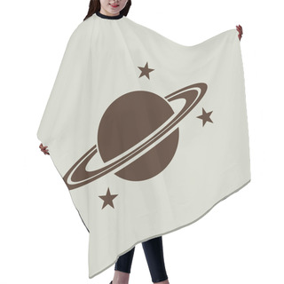 Personality  Planet Icon Sign  Hair Cutting Cape